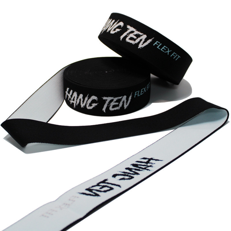 4.4cm Jacquard Customized Logo Elastic Ribbon And Webbing For Garment Accessories Waist Band