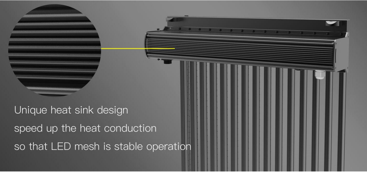 IP65 Waterproof Led Curtain Screen Display 240V Light Weight
