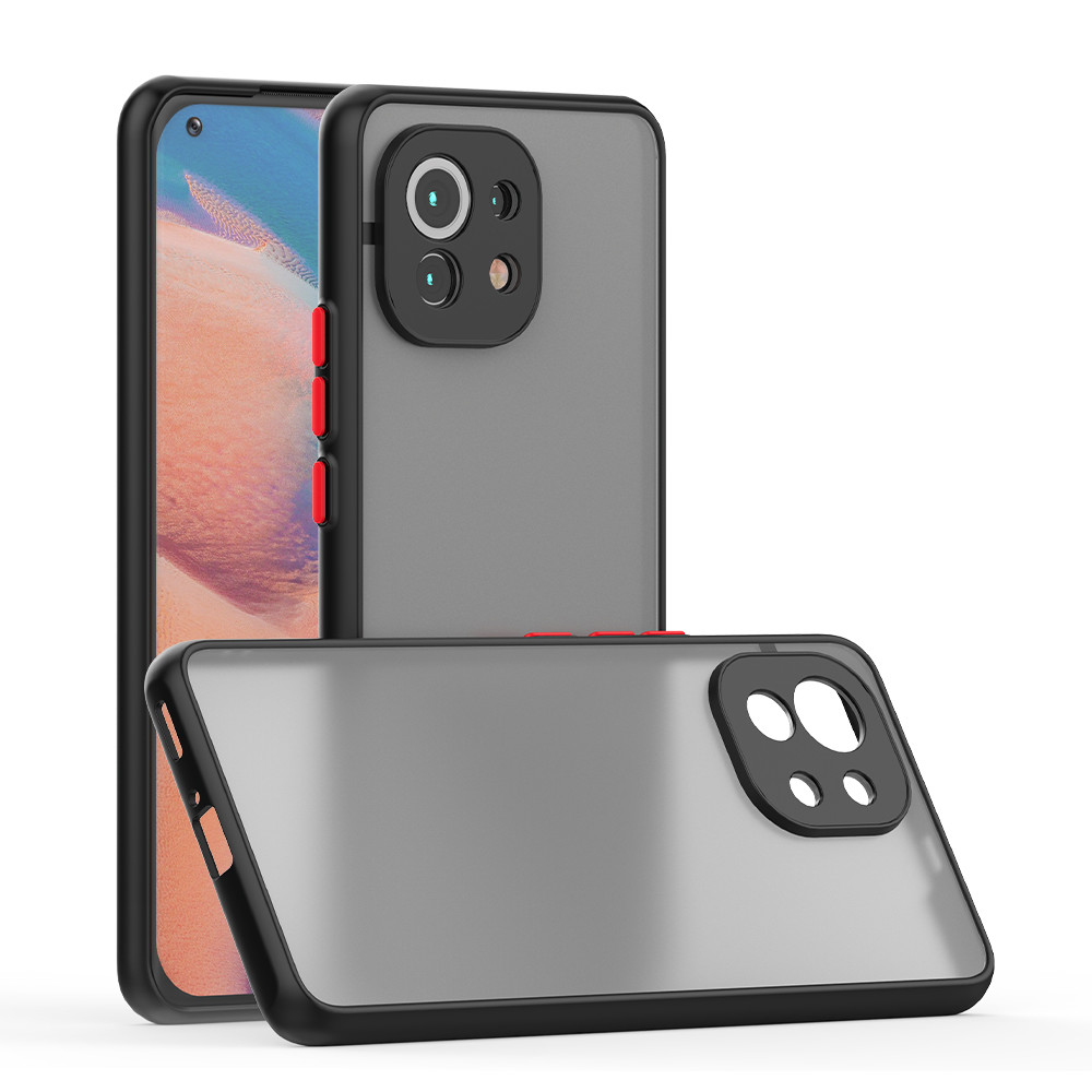 Protective Slim Matte TPU Material Phone Case Soft Colors Edge For Xiaomi Mi 11