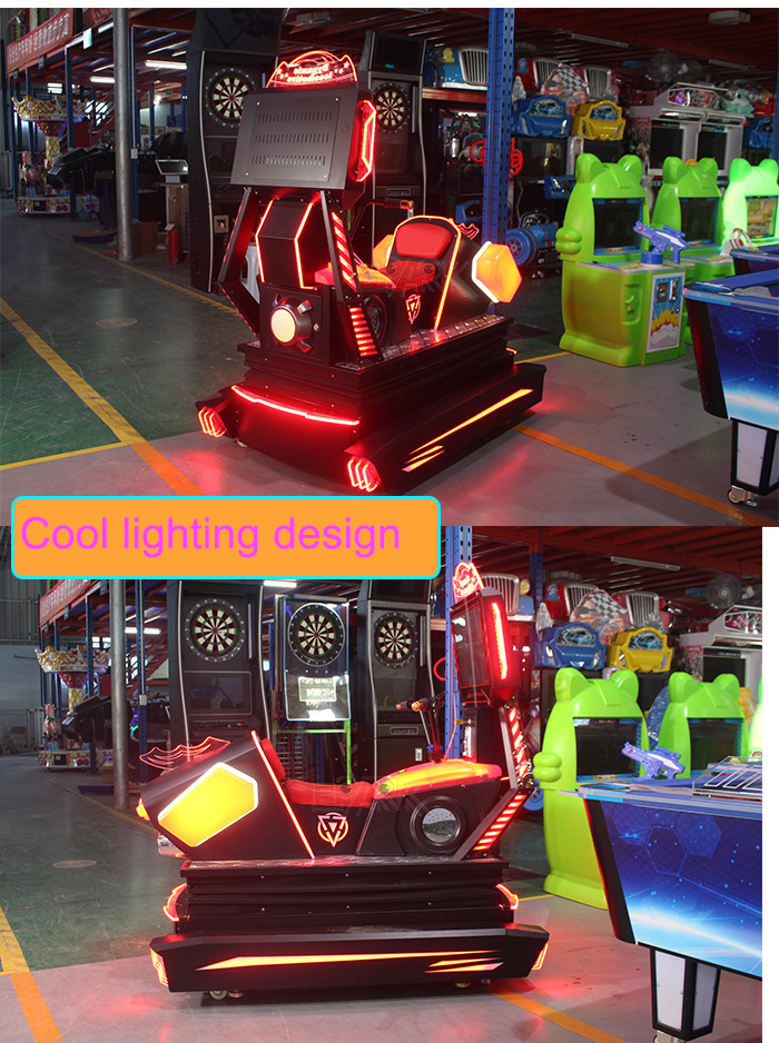 Fiberglass Kiddy Ride Machine 3d Dynamic HD Race Car Outurn Arcade Racing Machine