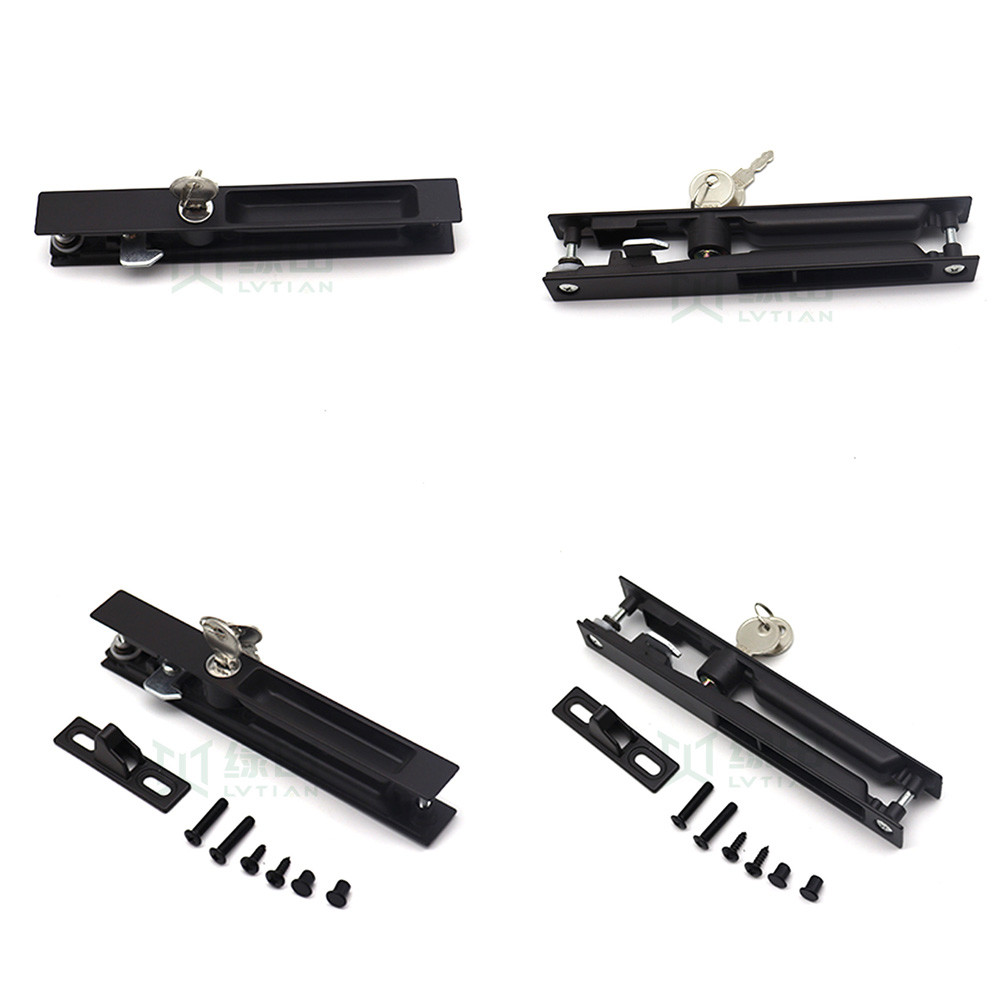 Spray Finish Adjustable Sliding Window And Door Locks With Key For Home Office