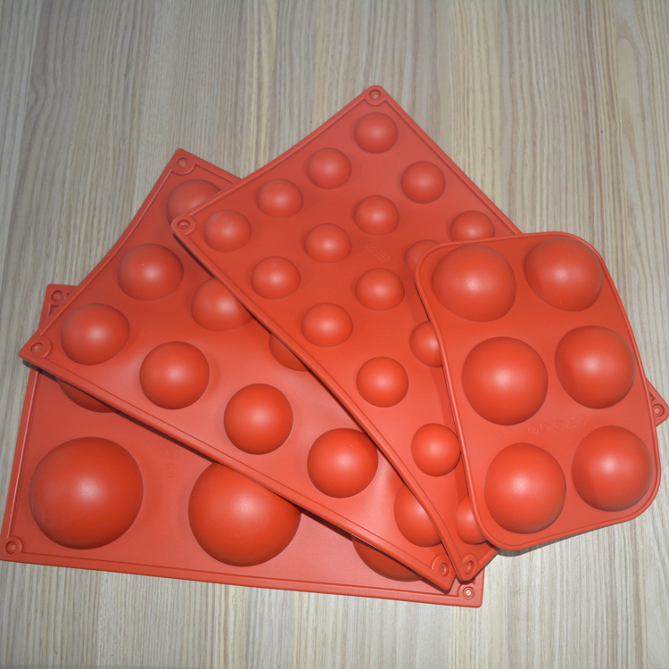 Round Half Circle Chocolate Mold DIY Multi Cavity Silicone Fondant Molds