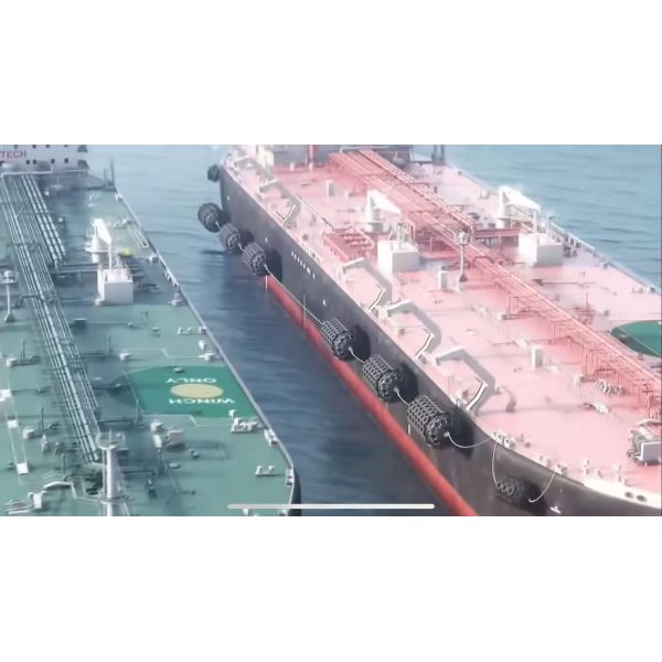 3.3m×6.5m High-Strength ISO 17357 Certified Pneumatic Rubber Fender – Marine Vessel Collision Protection Fender with Reinforced Tire Net & Precision
