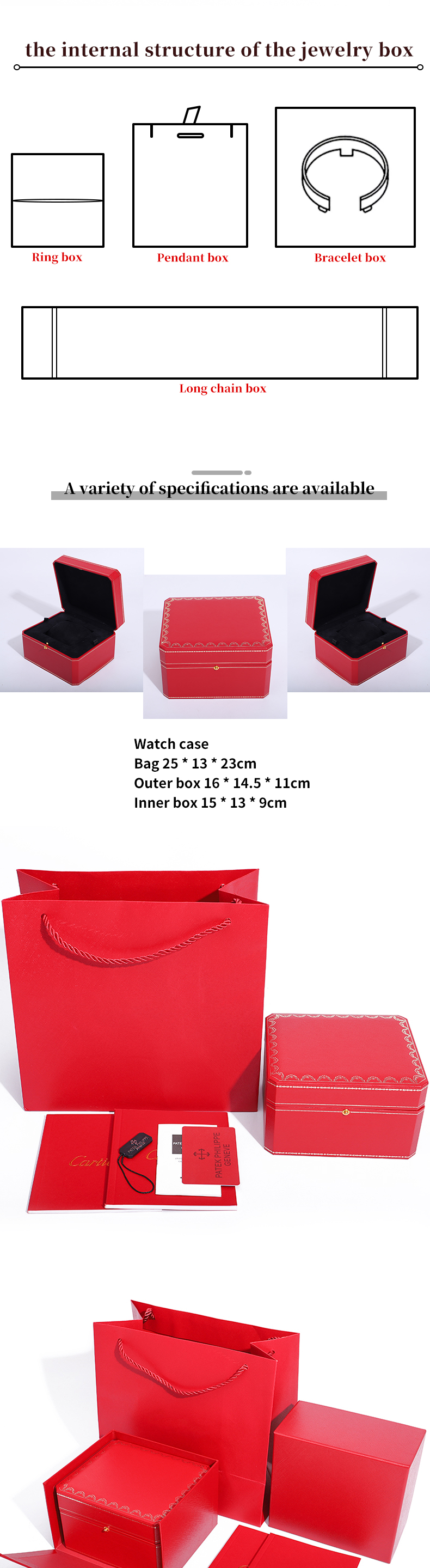 Captivating Octagonal Hard Paper Watch Case Box With Gold Button Ornament