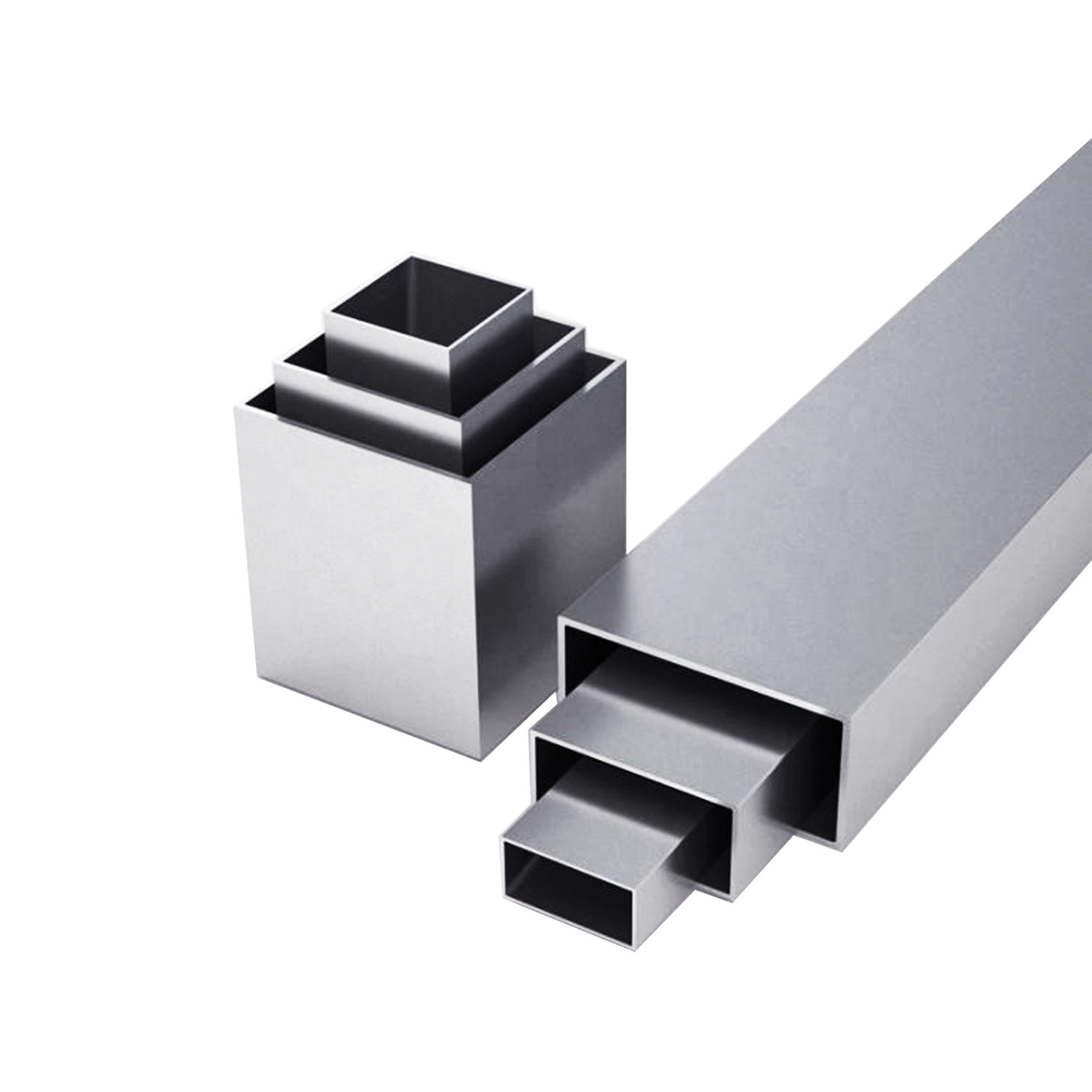 6061 Flat Sided Oval Aluminum Tubing Intake Cap Rails Square Groove Slot Tube