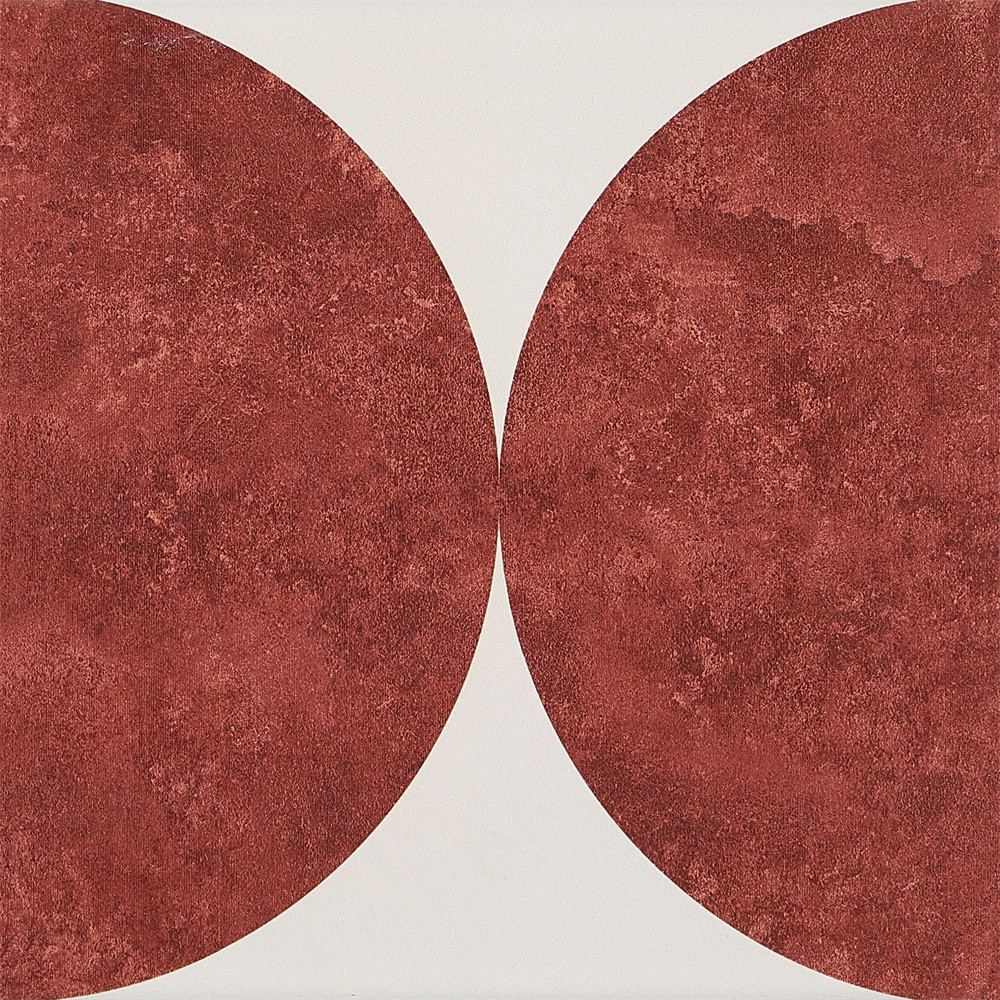 Red SGS 200x200mm Wear-Resistant Wall Ceramic Rustic Tiles and floor tile For Restaurant And Living Room