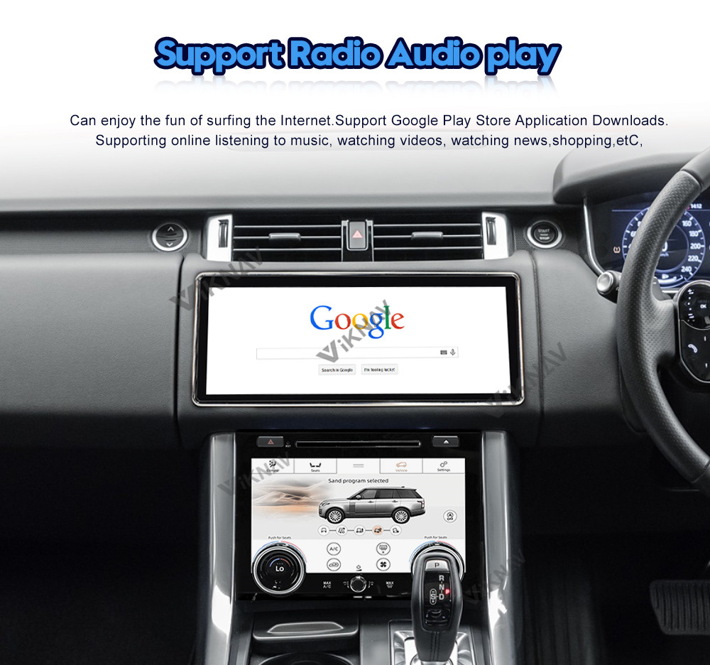 12.3inch Car radio For Range Rover Sport Right Peptide L494 Multimedia Player Stereo Android GPS Navigation Carplay