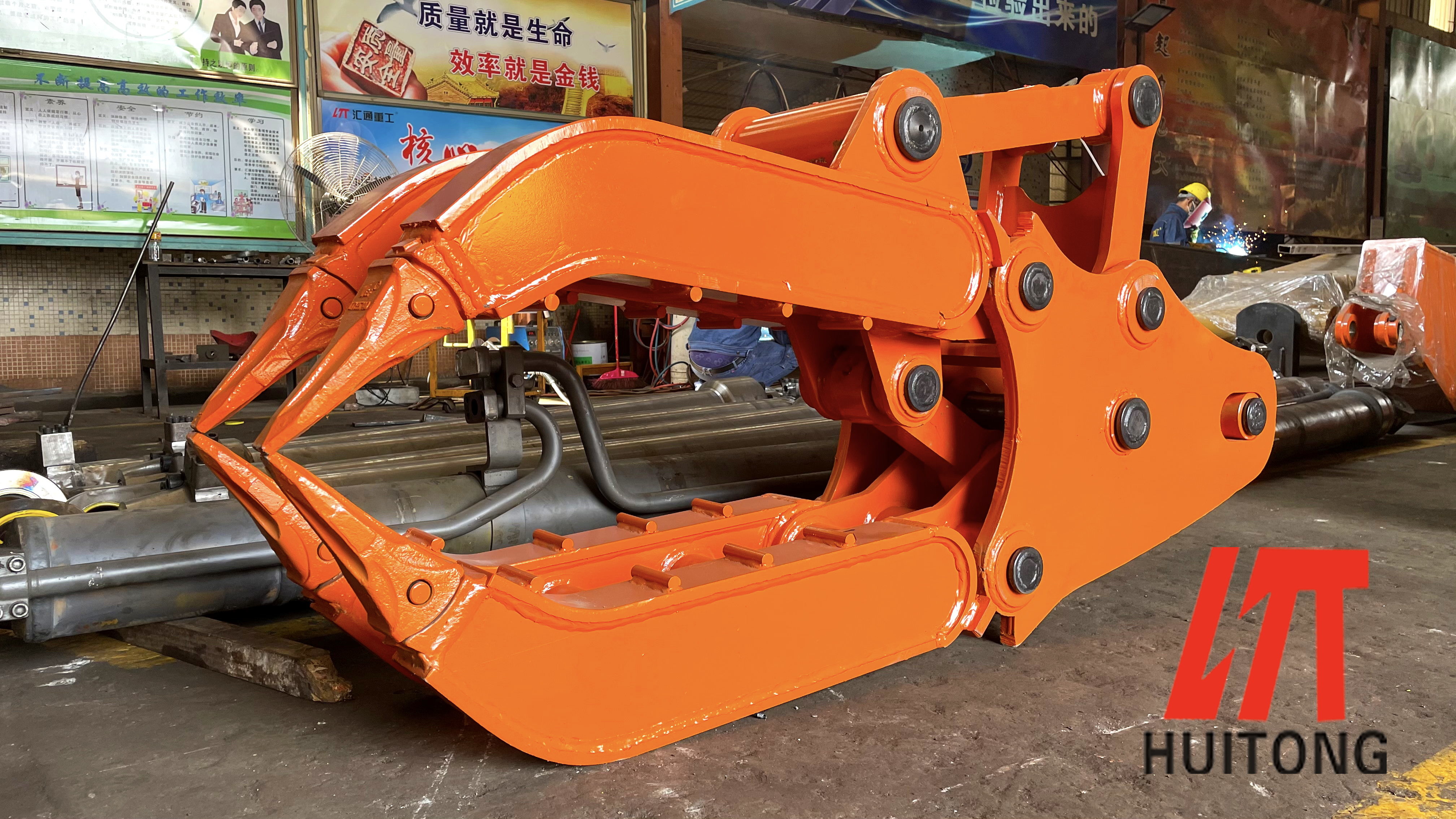 150 Ton Excavator Hydraulic Grapple Digger Log Grapple Construction Machinery Attachment