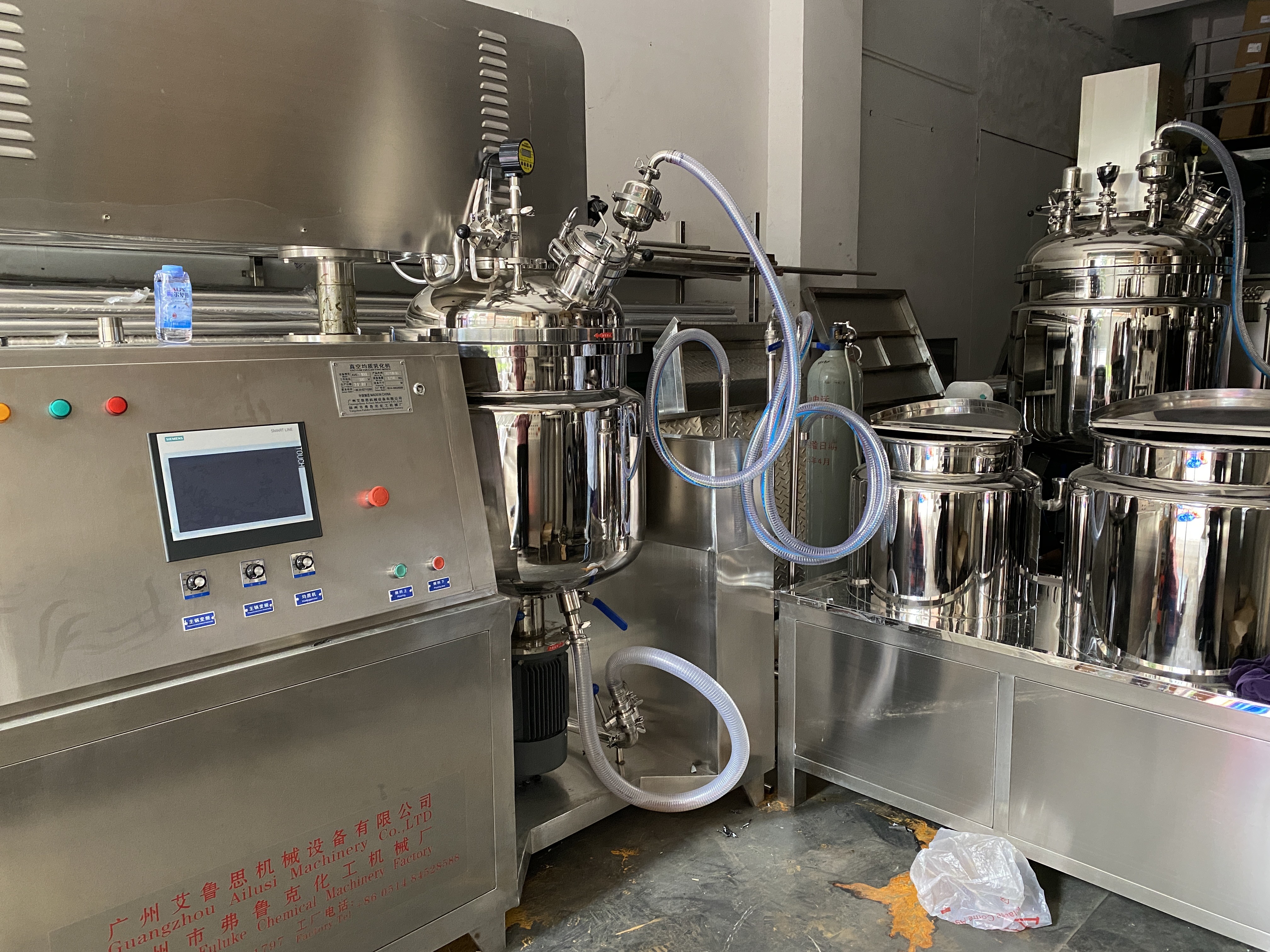 400V Vacuum Emulsifier Mixer Hyaluronic Acid Gel Making Machine