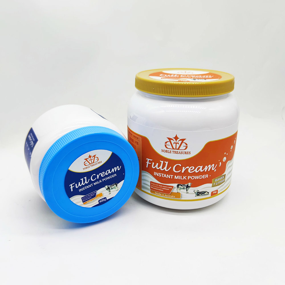 Wide Mouth PET Plastic Food Grade Milk Powder Jar With Lids And Label For Whey Protein Powder Package