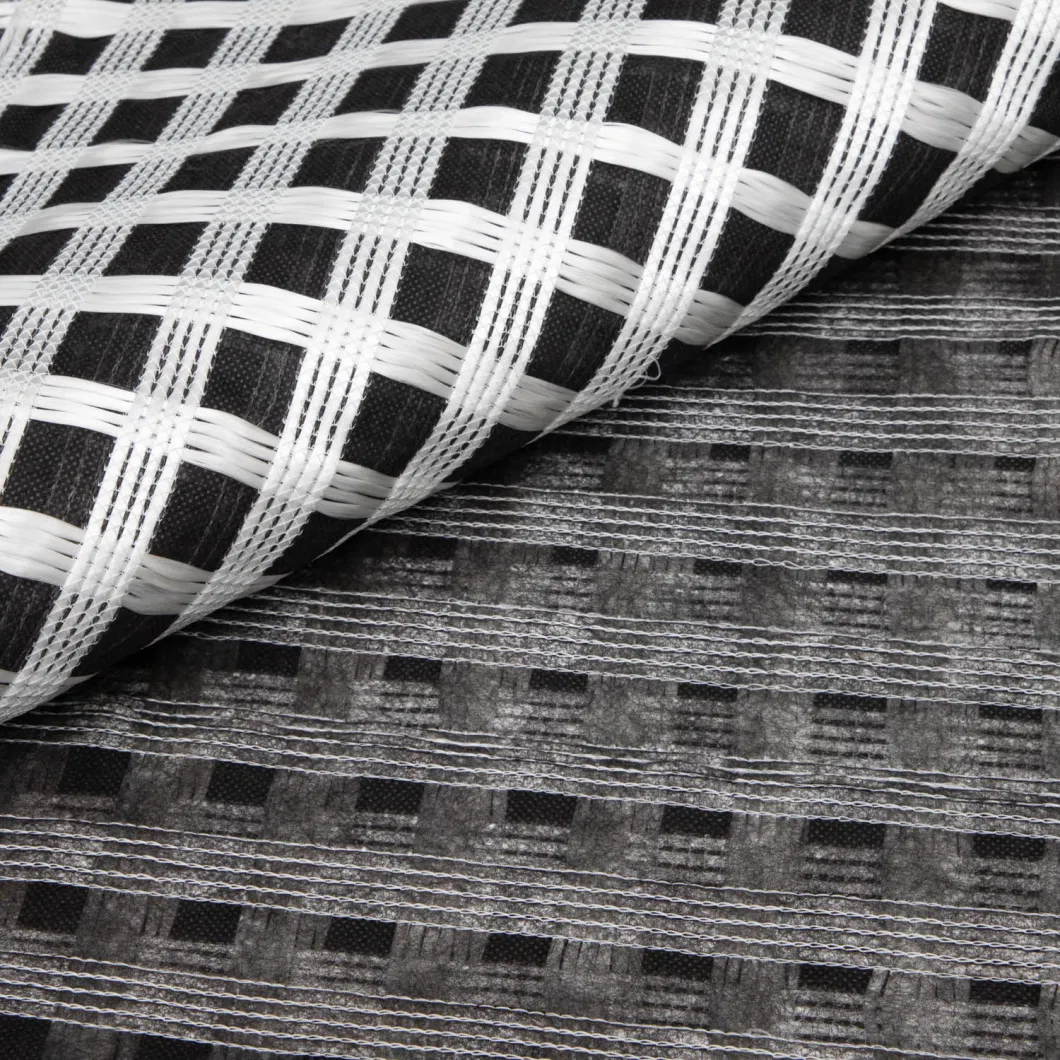 Composite Biaxial Fiberglass Geogrid with Nonwoven Geotextile for Soil Reinfocement/Road Construction Material Geocomposite Geogrid
