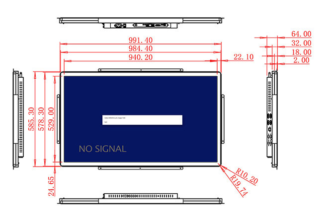 43-Inch Display for Digital Advertising and Public Signage Solutions