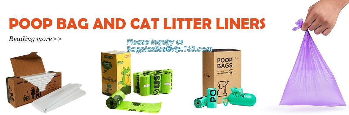 High Quality Eco-friendly Degradable Fashion With Printing Doggy Pet Dog Waste Poop Bags, Eco friendly pet dog waste poo