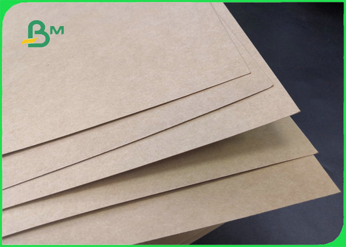 FSC Natural Brown Craft Liner Board Paper For Takeaway 250 - 450gsm 70 * 100cm