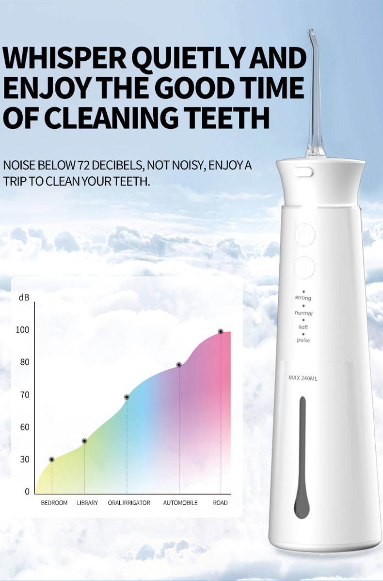 Oral Care Cordless Portable Teeth Cleaning Dental Irrigator Electric Water Flosser