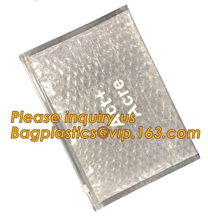 Cosmetic Slider Zip lockkk Bubble Bags Bubble Slide Pouch,Zip lockkk esd bubble bag bubble packaging wrap cosmetic pouch slide