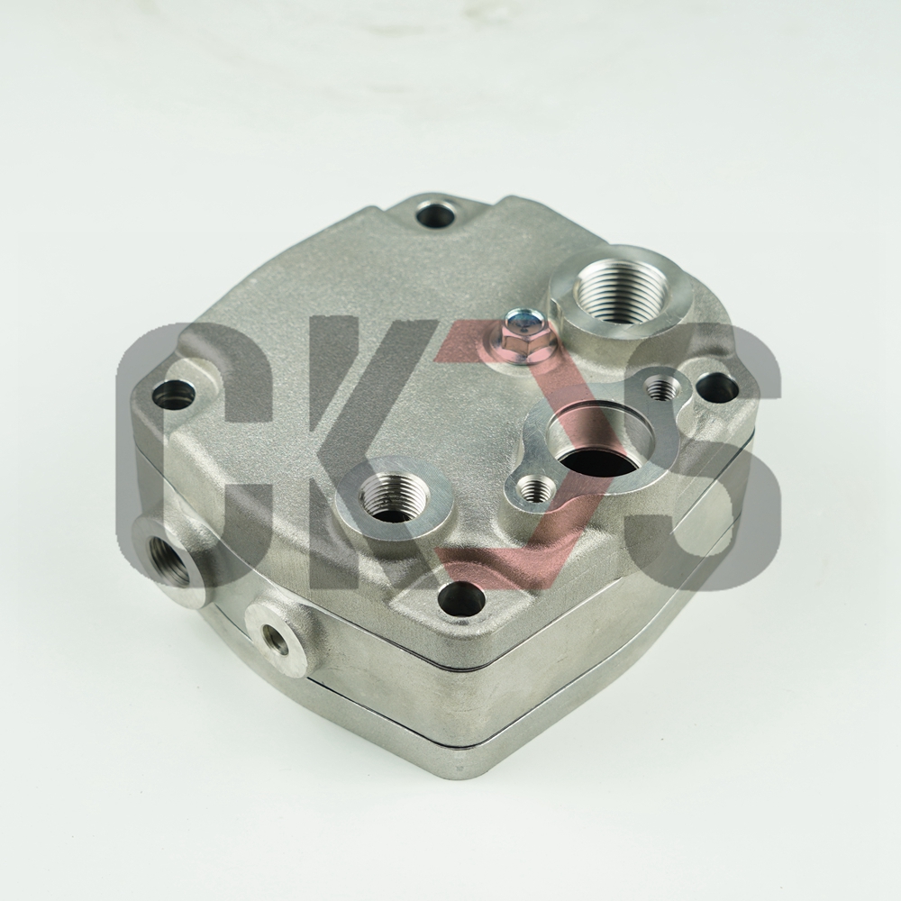 Top Quality HCKSFS Diesel Truck Engine Air Brake Compressor Parts Cylinder Head for Isuzu 6HK1 Engine
