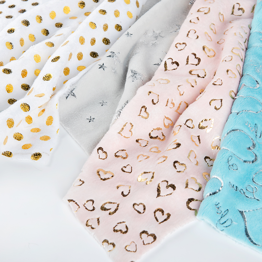 Sparkling Sequin Flannel Fleece for Home Textiles and Lingerie 100% Polyester Brushed