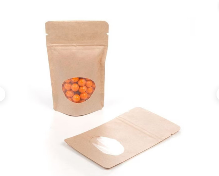 recyclable kraft food service paper bags