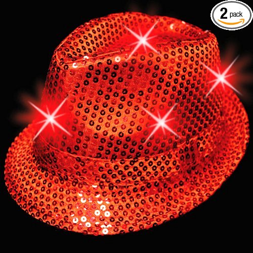 Sequin Fedoras hat, Jazz Cap,performance led hat,USA flag hat,flashy hat,led flashy cap,neon glow hat,neon glow cap