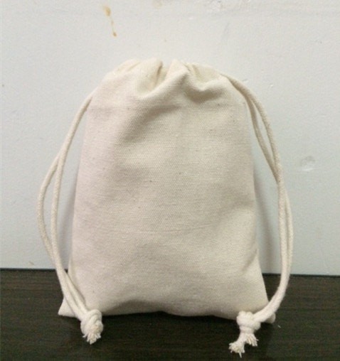 8x10 Fashion Cotton Drawstring Pouch Bag