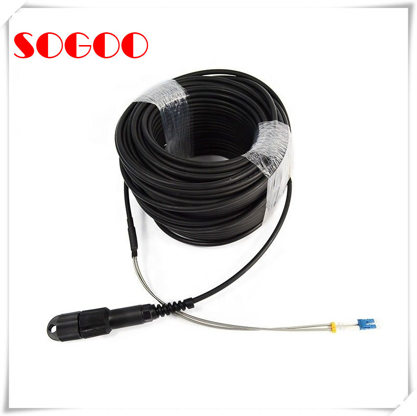 Armoured Optical Cable Assembly Outdoor Cable PDLC / DLC For RRU BBU ZTE