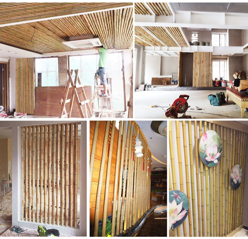 Nature Raw Bamboo Straight Bamboo Poles For Garden Farm Plant Support Building
