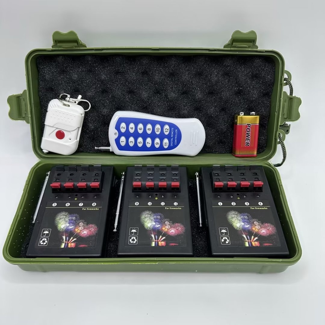 10 Channel Sequential Pyrotechnic Programmable Remote Fireworks Firing System For Year Holiday Celebration