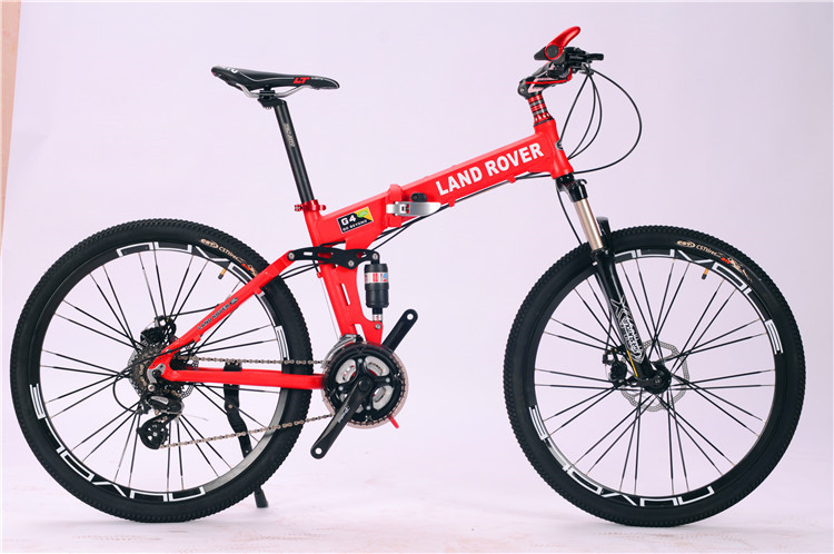 High quality OEM logo Shimano hidraulic disc brake 24 speed aluminium alloy folding travel mountain bicycle