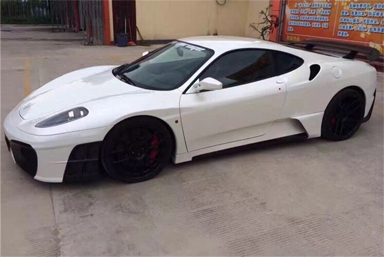 For Ferrari F430 Body Kit F430 Upgraded ASI Style Front and Rear Bumpers Spoiler F430 Carbon Fiber Body Kit