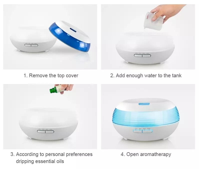 5 In 1 300ml Ultrasonic Aromatherapy Essential Oil Diffuser