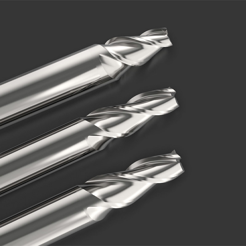 Carbide Taper 2 Flutes D6 Tungsten Carbide End Mills Without Coating For Aluminum