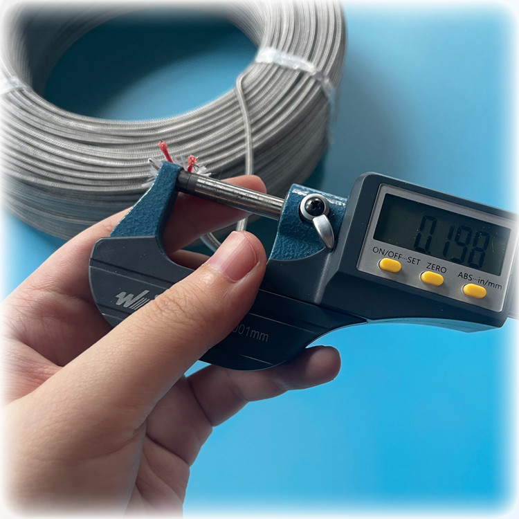 JX-FG-FG-SSB 0.22mm2 Thermocouple Extension Cable RTD Round Shape