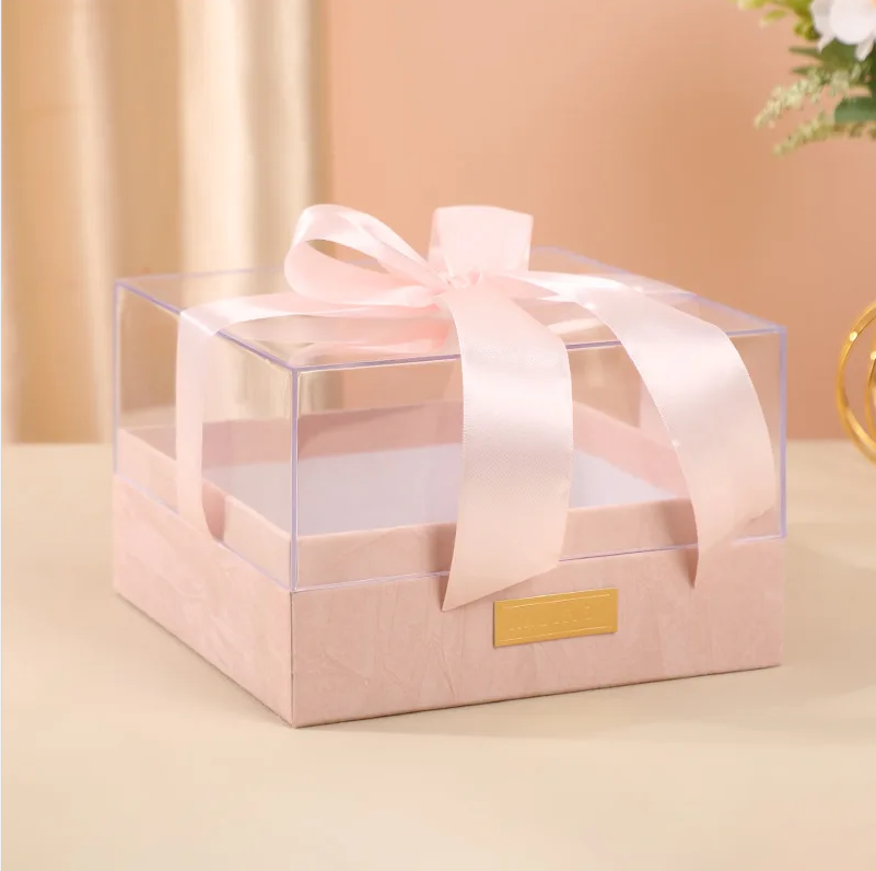 Paper Gift Packing Box for Candle Custom Logo Luxury Transparent Acrylic Storage Box