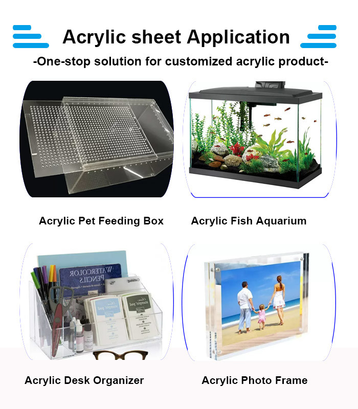 Thin 2mm Acrylic Plexiglass Sheet Casted Lucite Plastic Panels