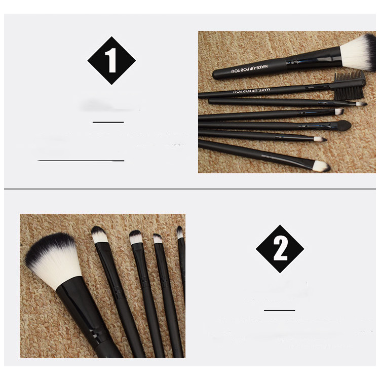Natural Goat Hair Makeup Brush Set Incredibly Soft Private Labels Accepted