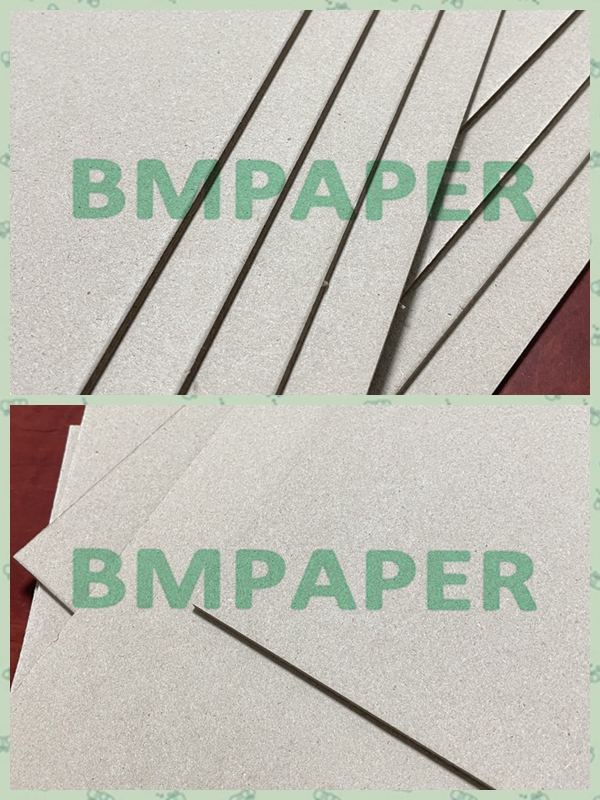 1.5 MM Recycled Uncoated Grey Laminated Cardboard For Covers