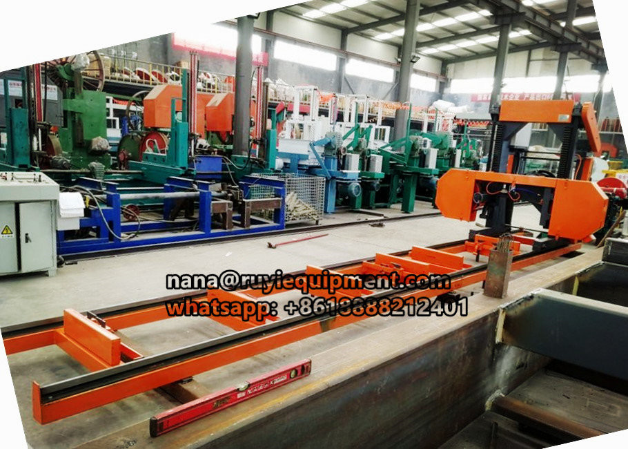 MJ700 Electric Portable Horizontal wood Band Sawmill for wooden board