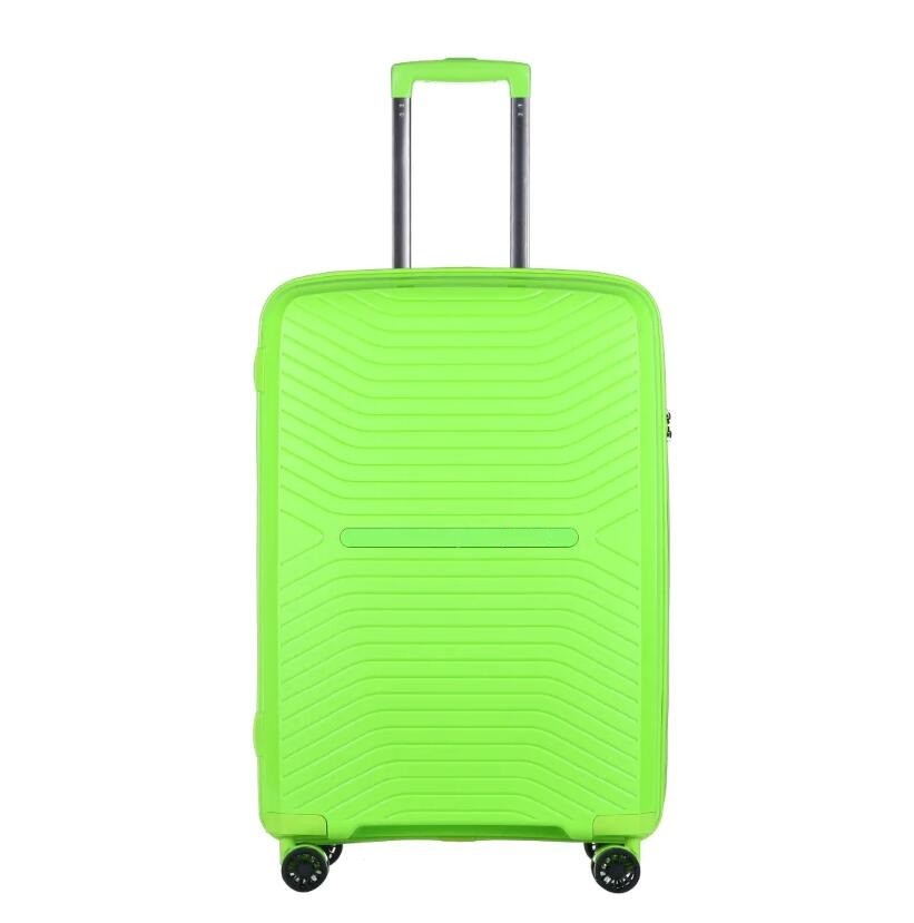 4 Mute Wheels Green ODM PP Luxury Luggage Sets
