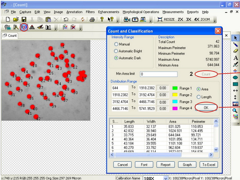 Metallographic Image Analysis Software MetaVision For Metallurgical Microscopes
