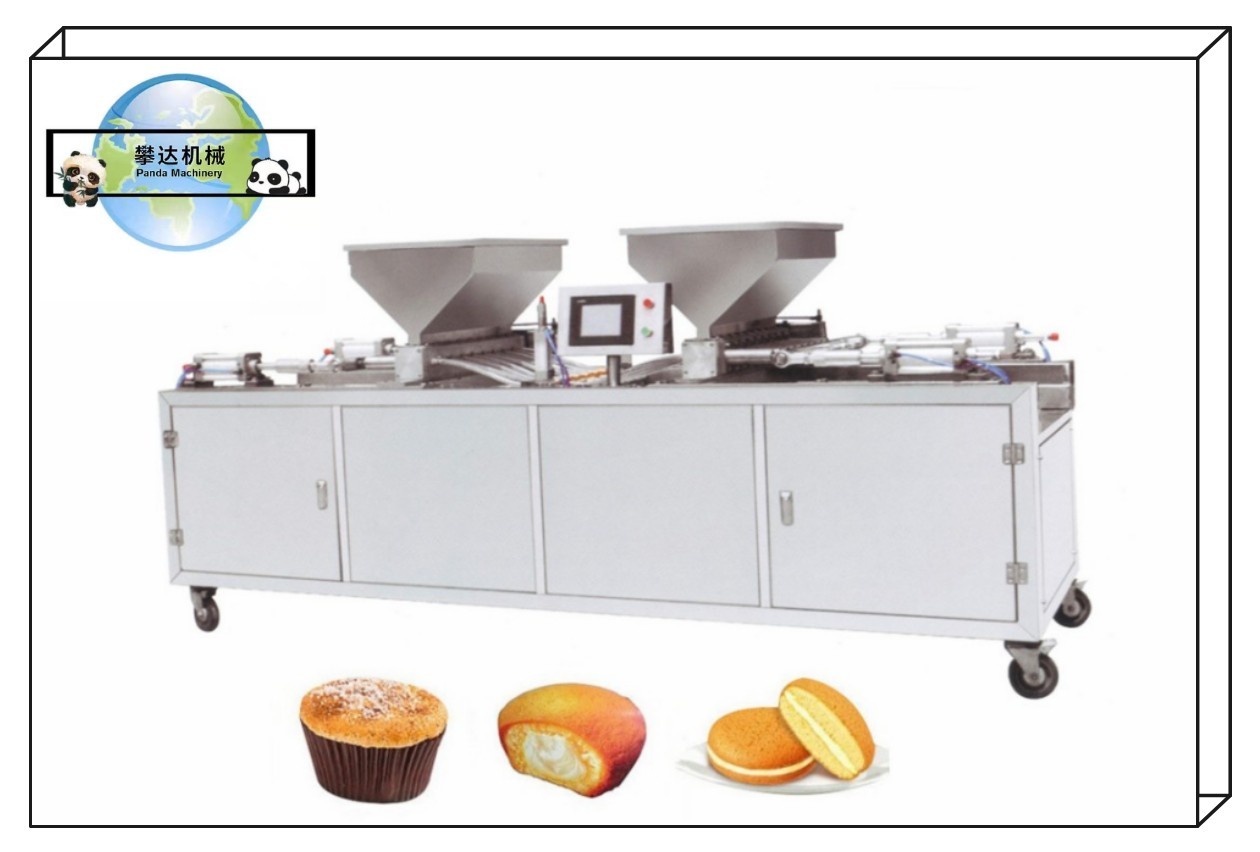 Semi Automatic Cup Cake Processing Machine, Cup Cake Center Filling Machine 220V 350-500kg/H