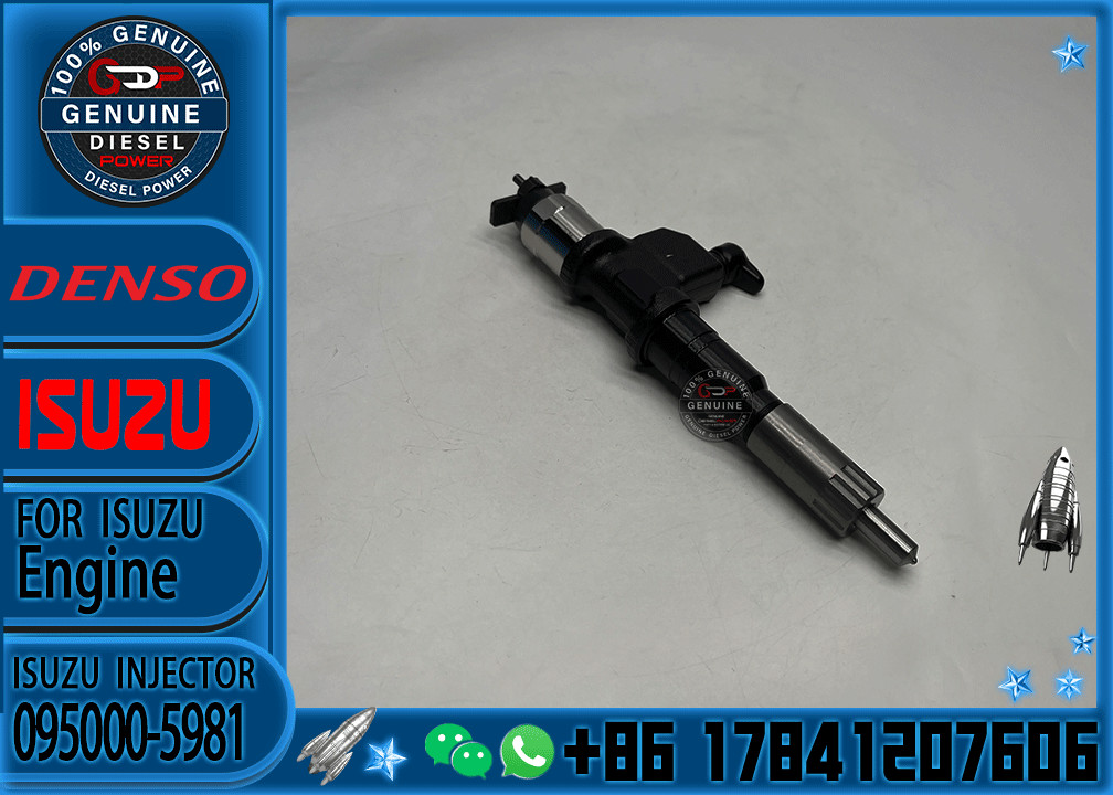 Genuine Original New Injector 095000-5982 095000-5981 095000-5980 for ISUZU 4HK1 6HK1