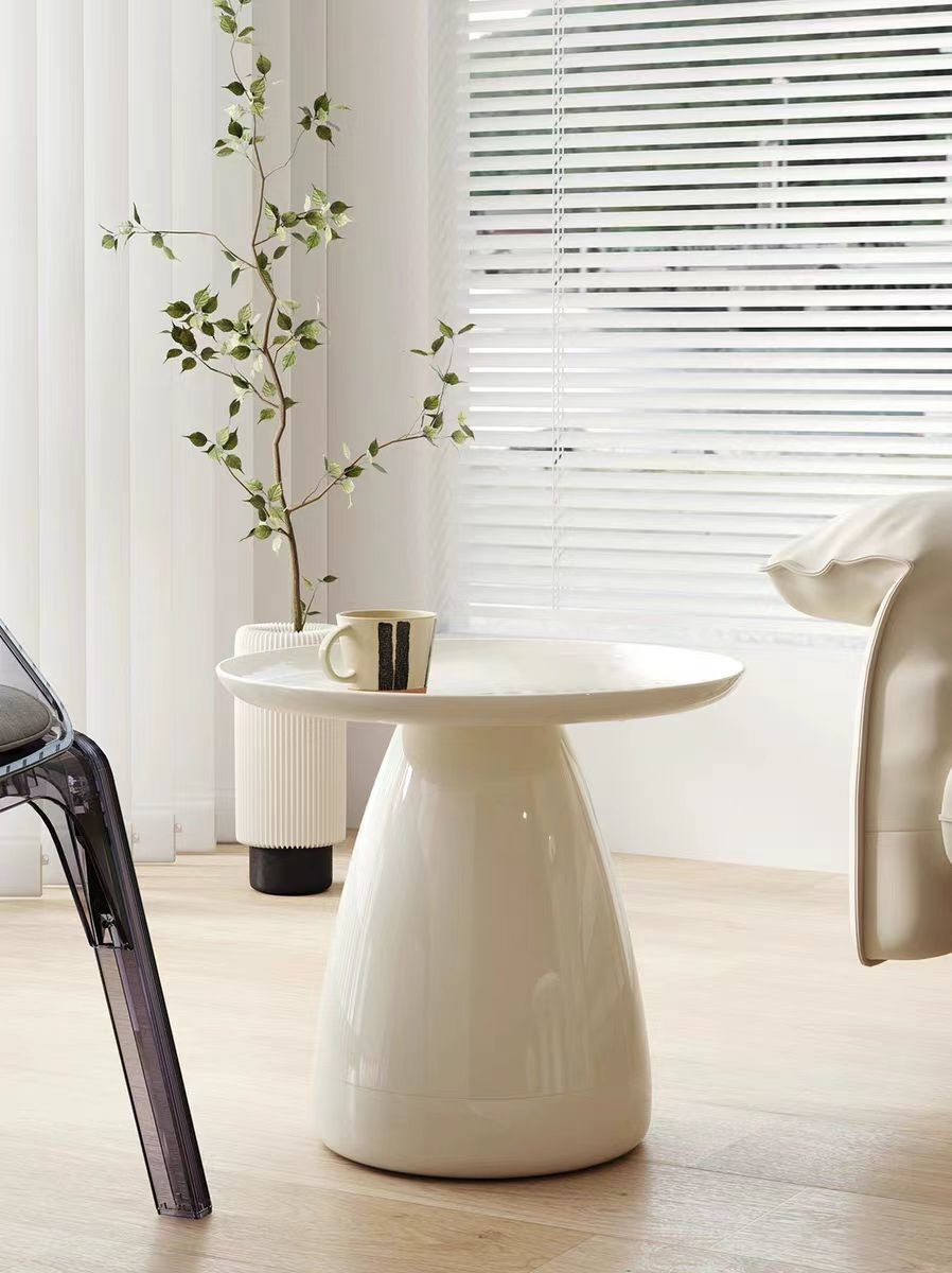 Modern Sofa Side Table Art Colour Fiberglass Bedside Chairside Table