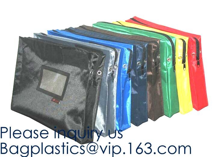 Locking Security Money Bag Cash Bank Deposit Bag with Two Keys Bank Security Deposit Bags Cash Bag With Locking bagease