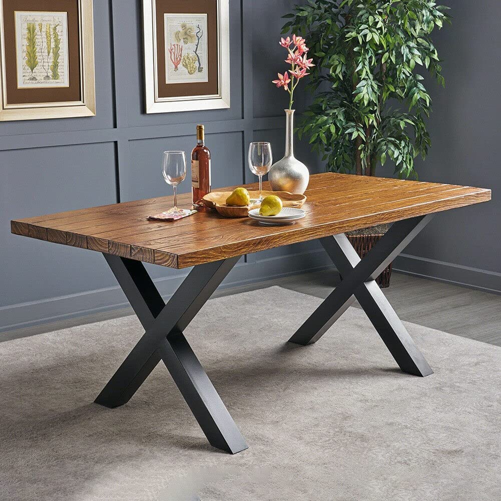 Furniture Base Part Metal Table Legs Sturdy Table Black Powder Coating