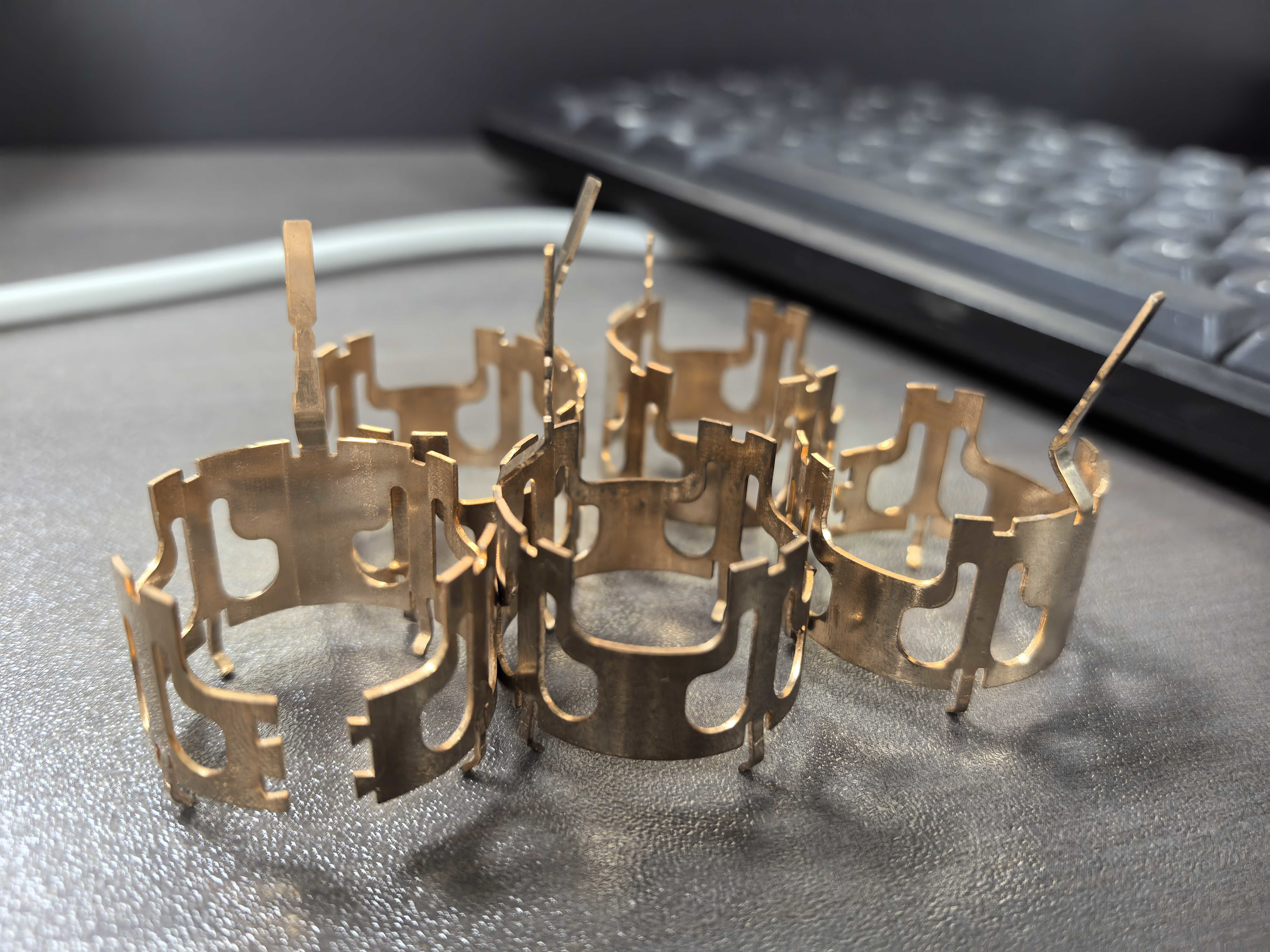 Xiamen factory relay stamping parts brass non-standard stamping parts copper sheet stainless steel stamping parts