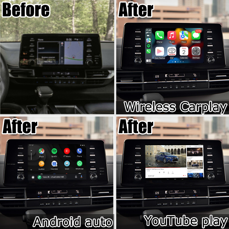 Car Multimedia Interface Android auto carplay interface For TOYOTA Sienna
