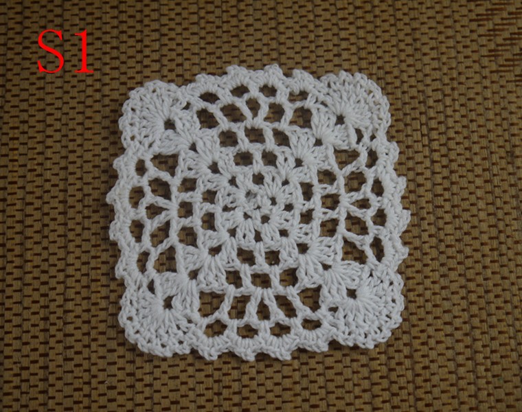 Handmade crocheted blanket handmade carpet yarn crochet decoration color block flower blanket