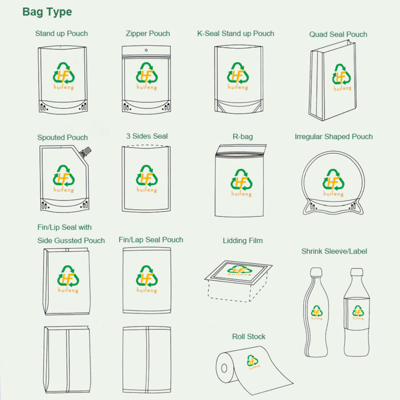 Wolfberry Eco Friendly Stand Up Pouches With Side Transparent Window
