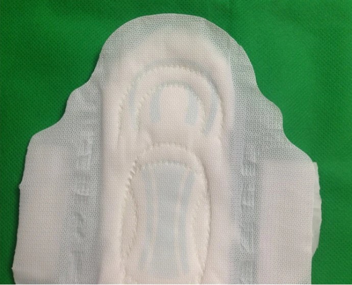 Non Toxic Breathable Hydrophilic Non Woven Cotton Sanitary Pads
